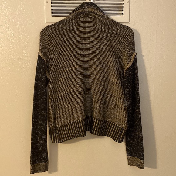 2/$15 XS Dex Brown & Black Cowl Turtleneck Sweater - Picture 2 of 4